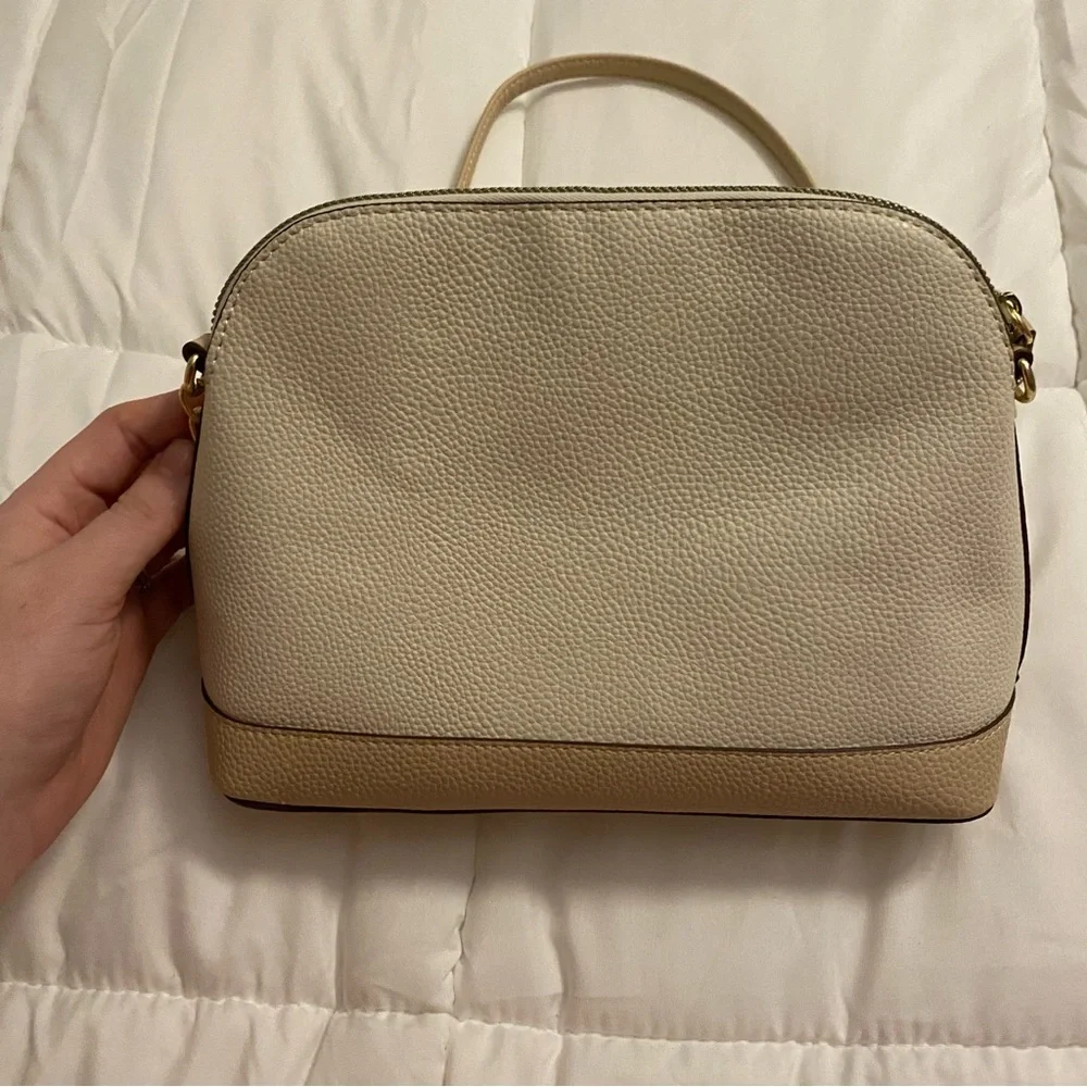 Nanette Lepore Beige and Tan Crossbody Purse - Picture 3 of 9